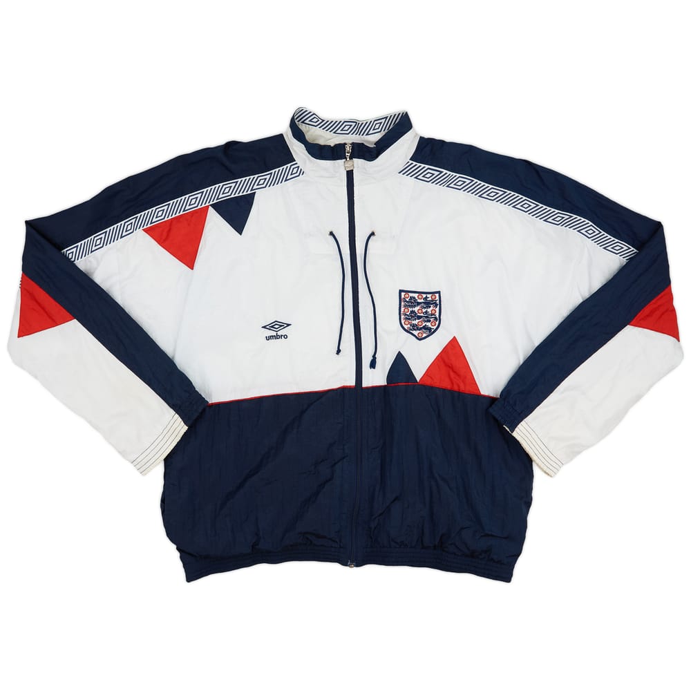 1990-92 England Umbro Track Jacket - 8/10 - (XL)