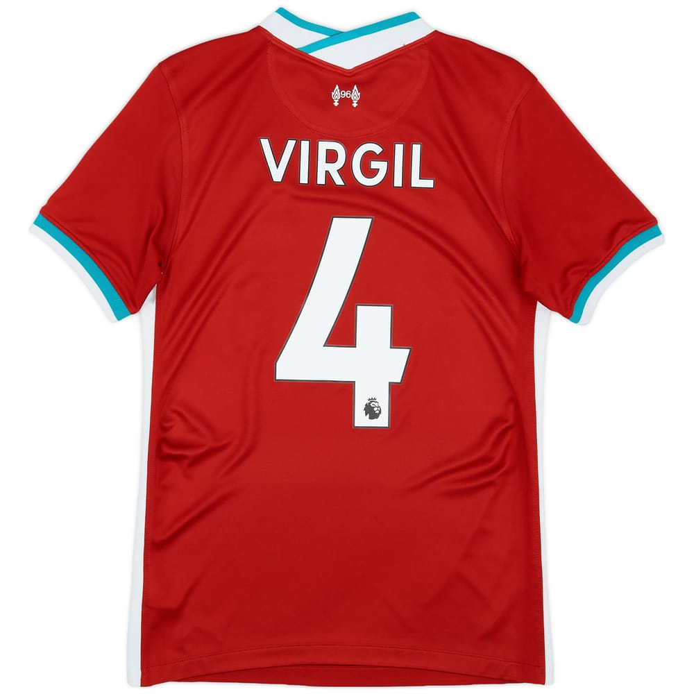 2020-21 Liverpool Home Shirt Virgil #4 - 9/10 - (S)
