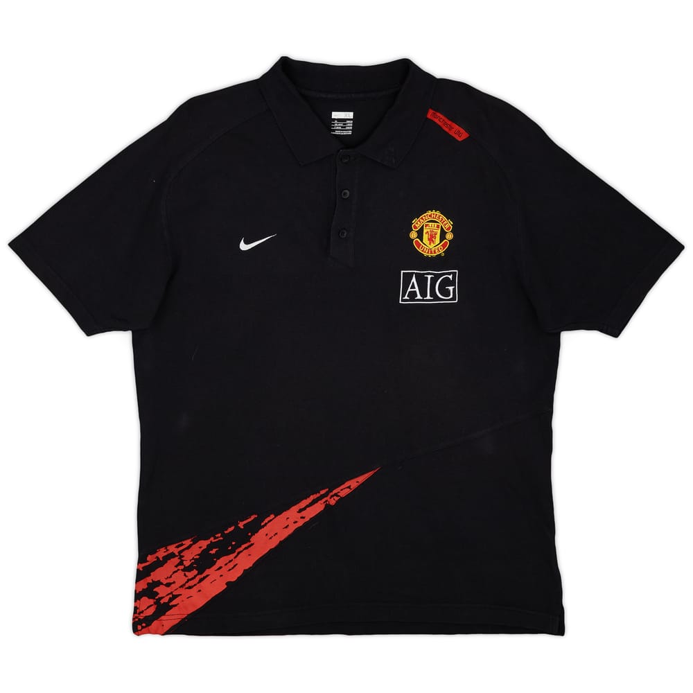 2007-08 Manchester United Nike Polo Shirt - 6/10 - (XL)