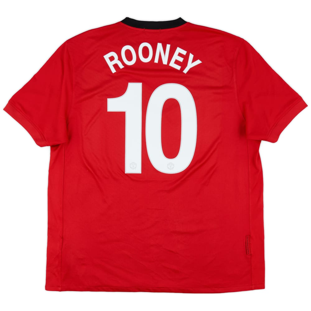2009-10 Manchester United Home Shirt Rooney #10 - 6/10 - (XL)