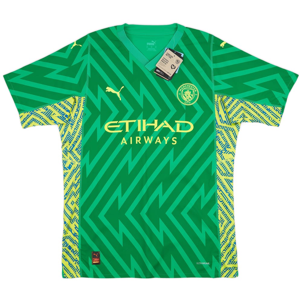 2023-24 Manchester City Player Issue GK S/S Shirt (XXL)