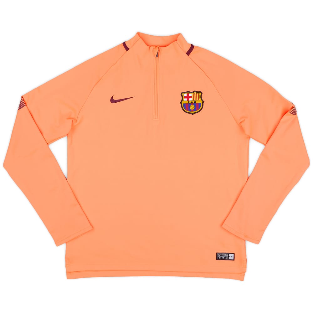 2017-18 Barcelona Nike 1/4 Zip Training Top - 8/10 - (L.Boys)