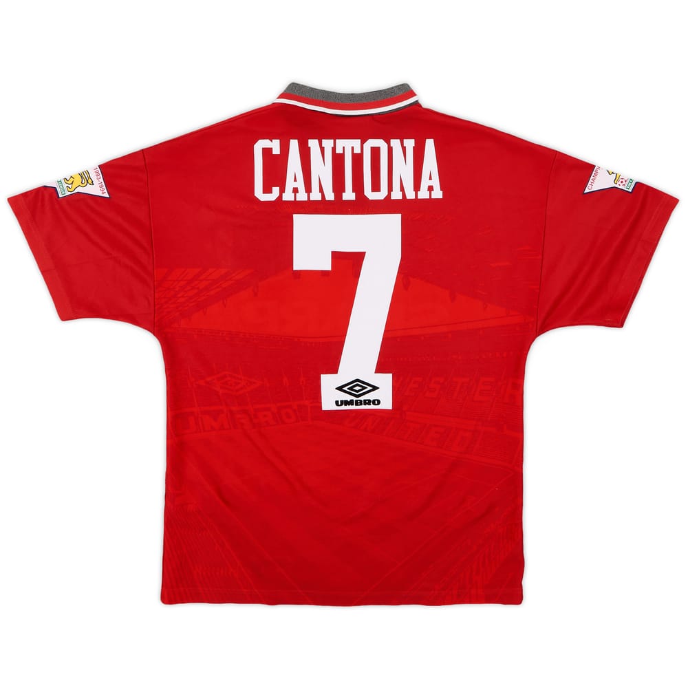 1994-96 Manchester United Home Shirt Cantona #7 - 7/10 - (Y)