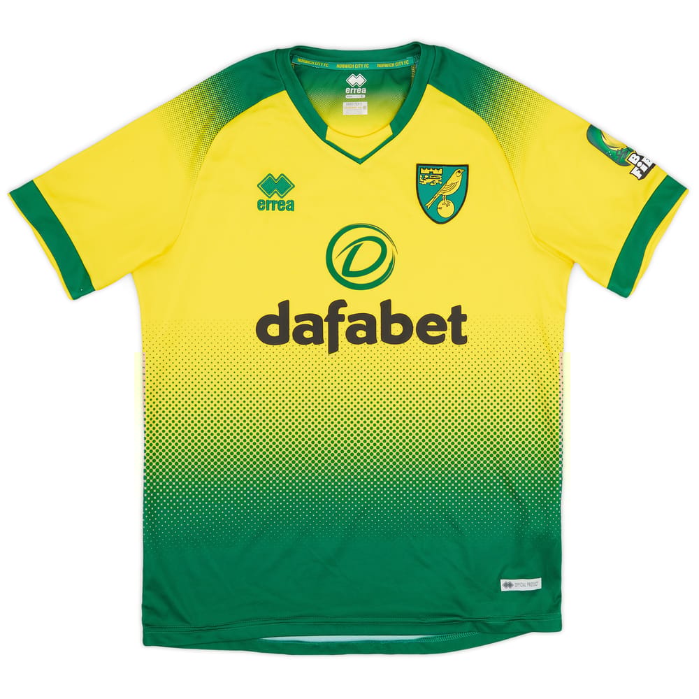 2019-20 Norwich Home Shirt - 8/10 - (L)