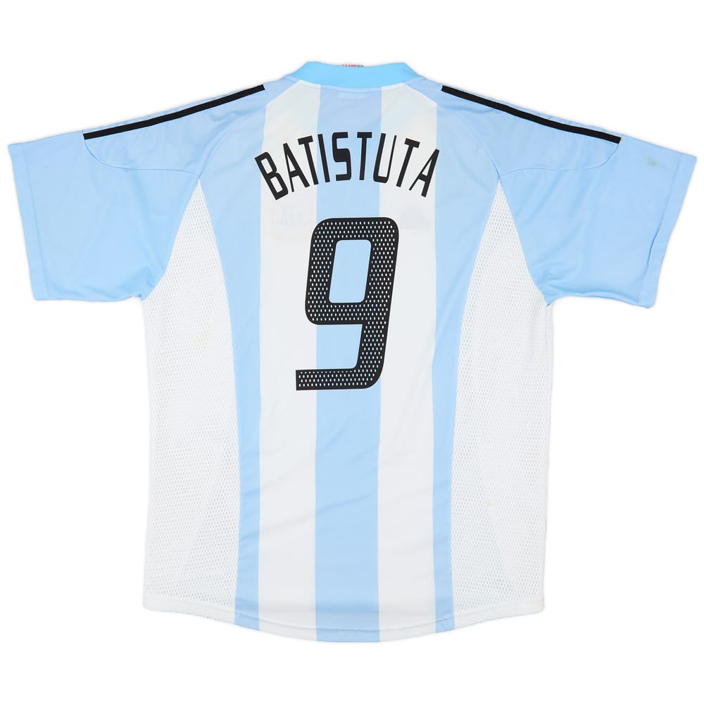 2002-04 Argentina Home Shirt Batistuta #9 - 6/10 - (XL)