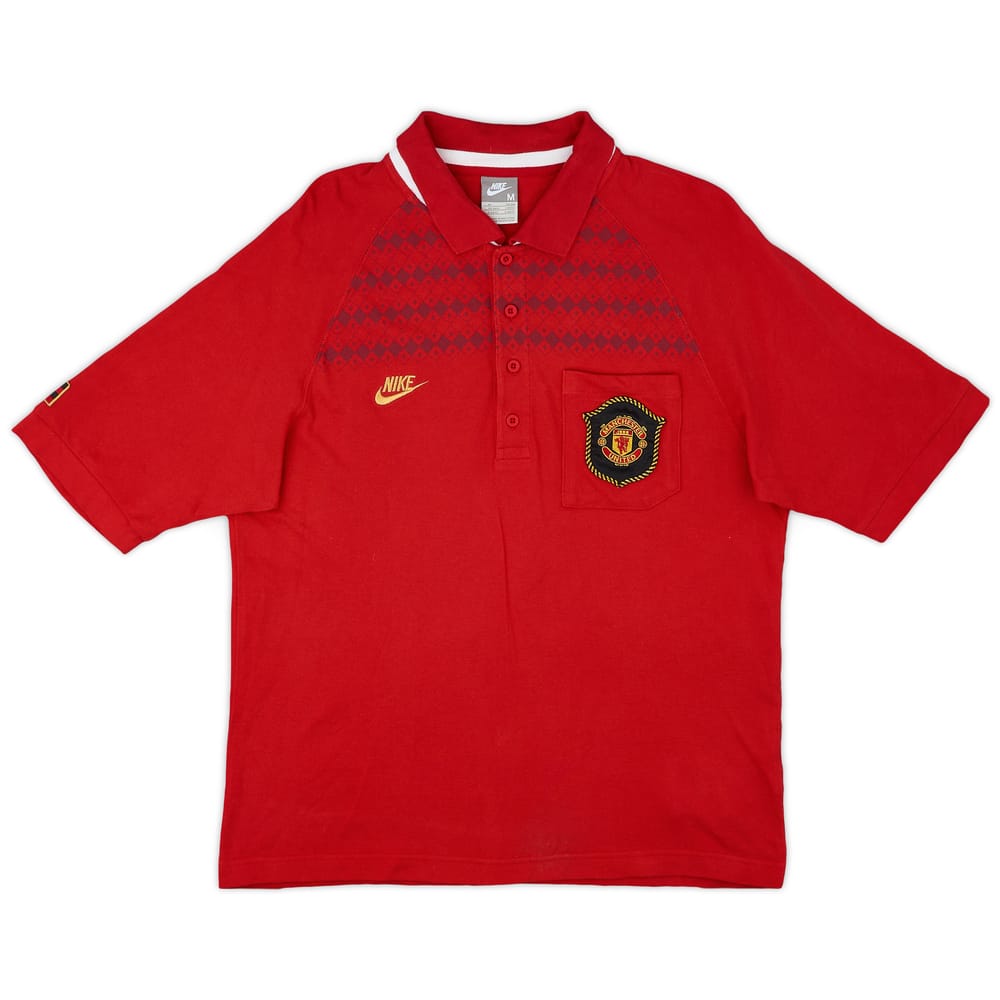 2007-08 Manchester United Nike Polo Shirt - 8/10 - (M)