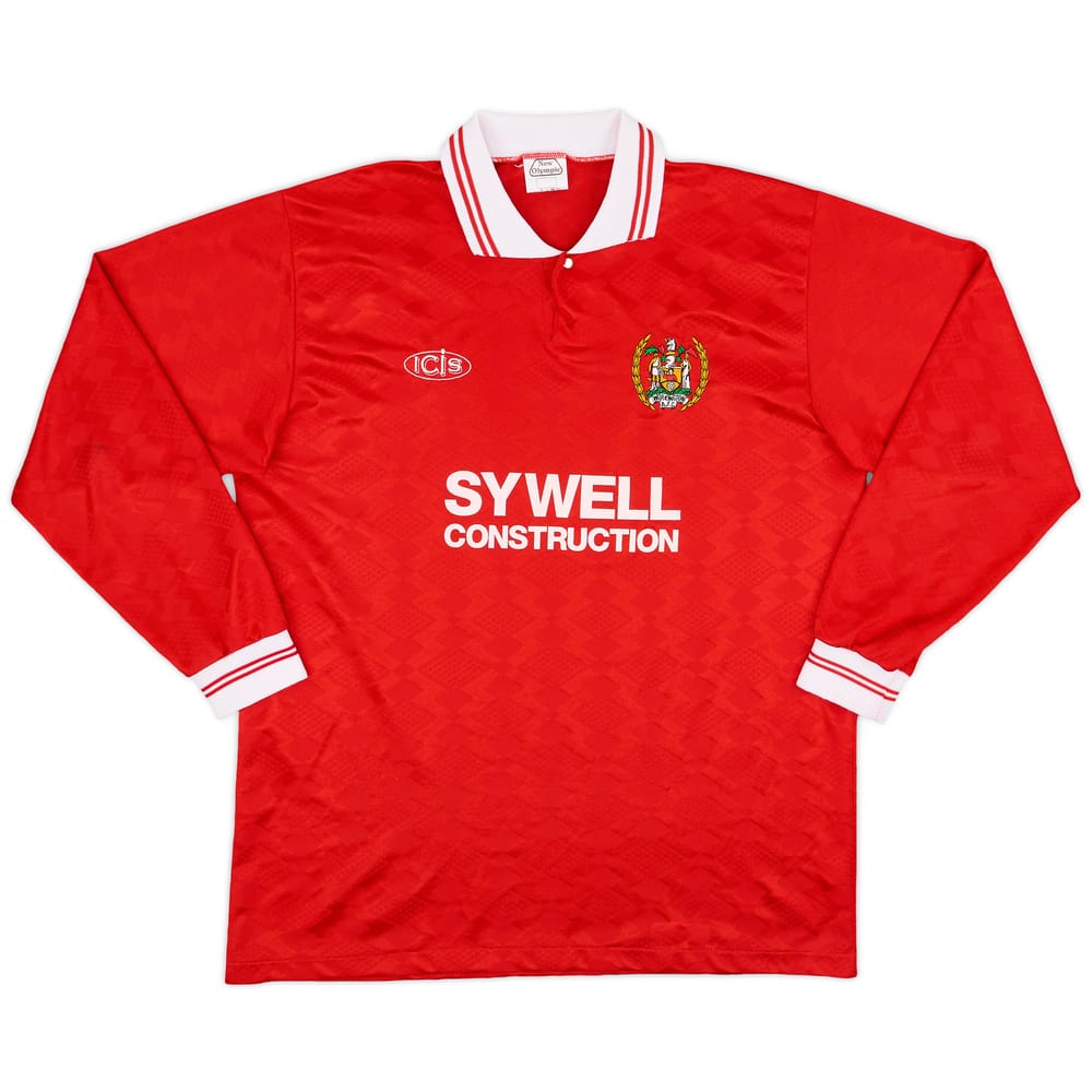 1996-97 Workington Home L/S Shirt - 9/10 - (XL)