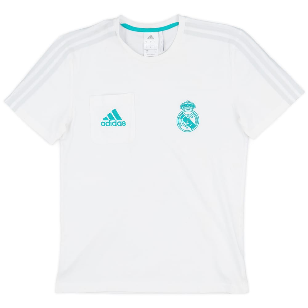 2017-18 Real Madrid adidas Cotton Tee - 6/10 - (S)