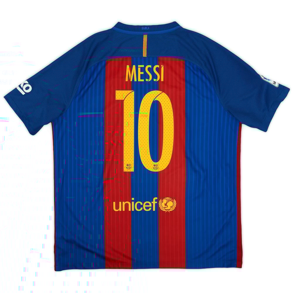 2016-17 Barcelona Home Shirt Messi #10 - 8/10 - (XL)