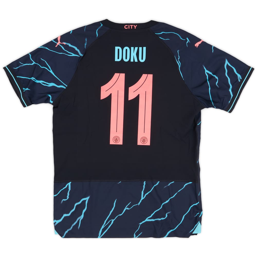 2023-24 Manchester City Player Issue Third Shirt Doku #11