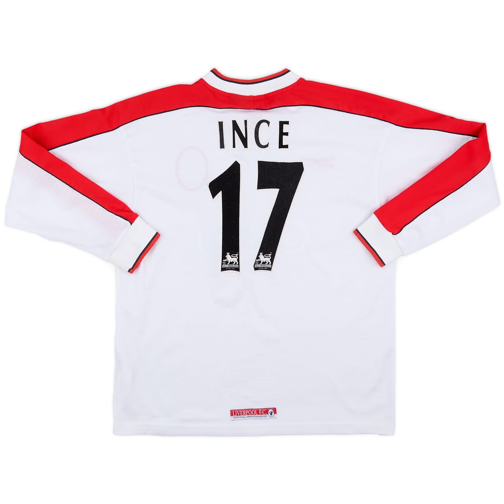 1998-99 Liverpool Away L/S Shirt Ince #17 - 9/10 - (M)