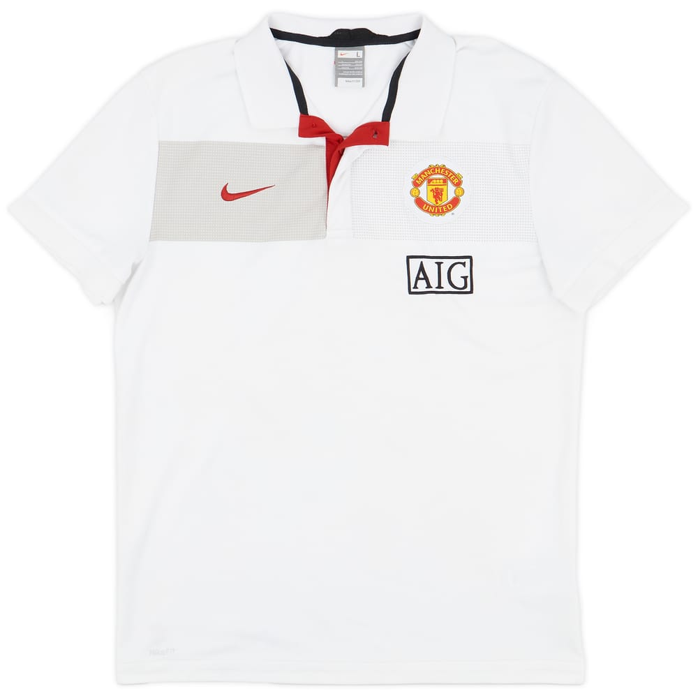 2009-10 Manchester United Nike Polo Shirt - 7/10 - (L)