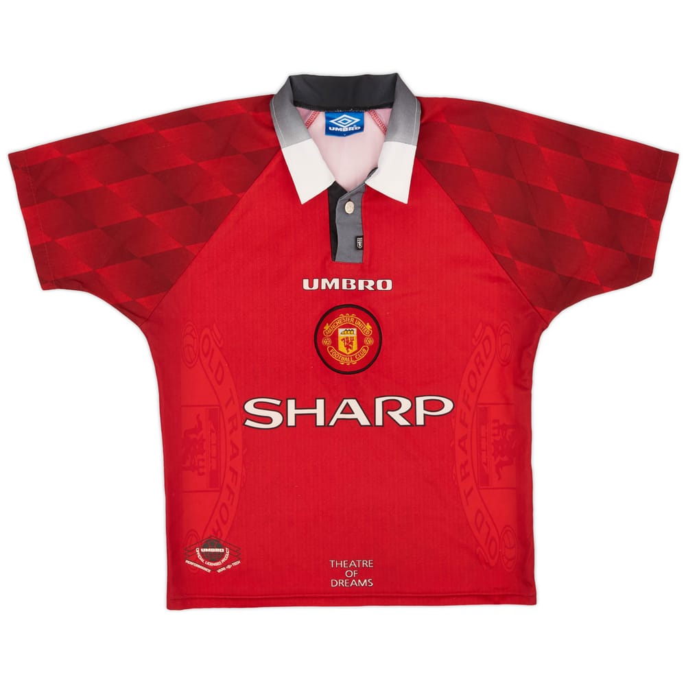 1996-98 Manchester United Home Shirt - 8/10 (Y)