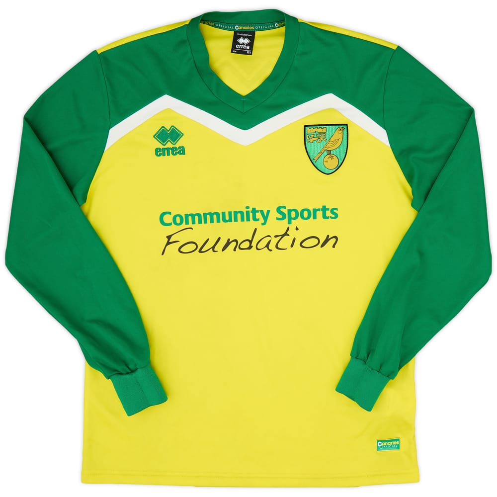 2016-17 Norwich City Errea Training L/S Shirt - 8/10 - (M)