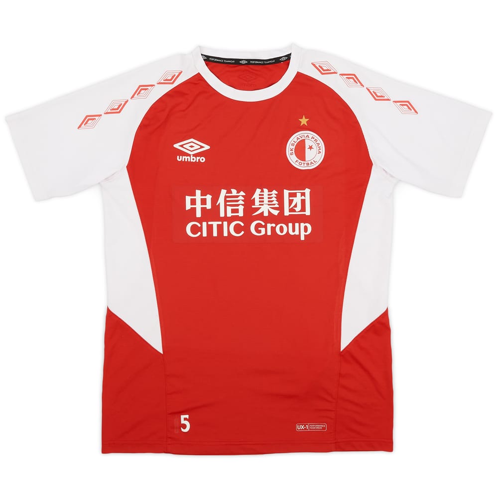 2015-16 Slavia Prague Player Issue Training Shirt #5 - 6/10 - (M)