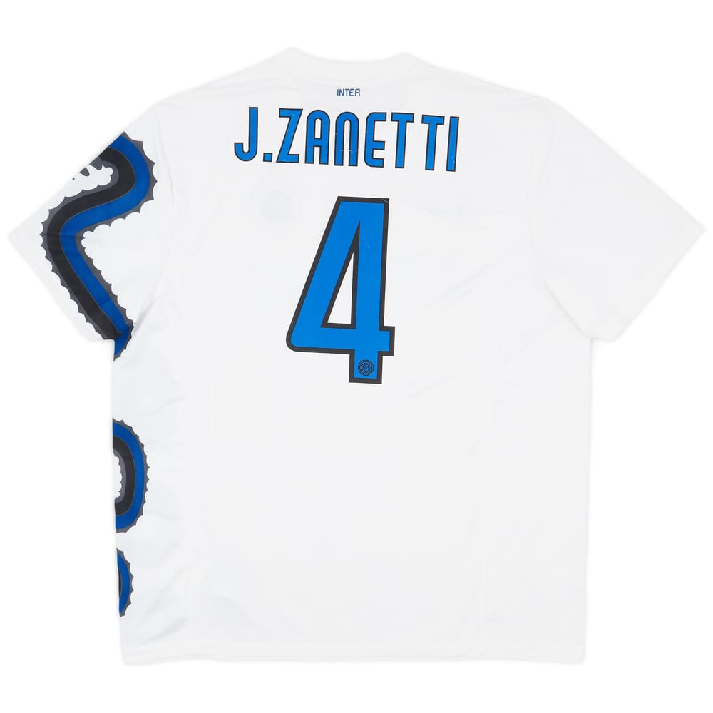 2010-11 Inter Milan Away Shirt Zanetti #4 - 6/10 - (XXL)