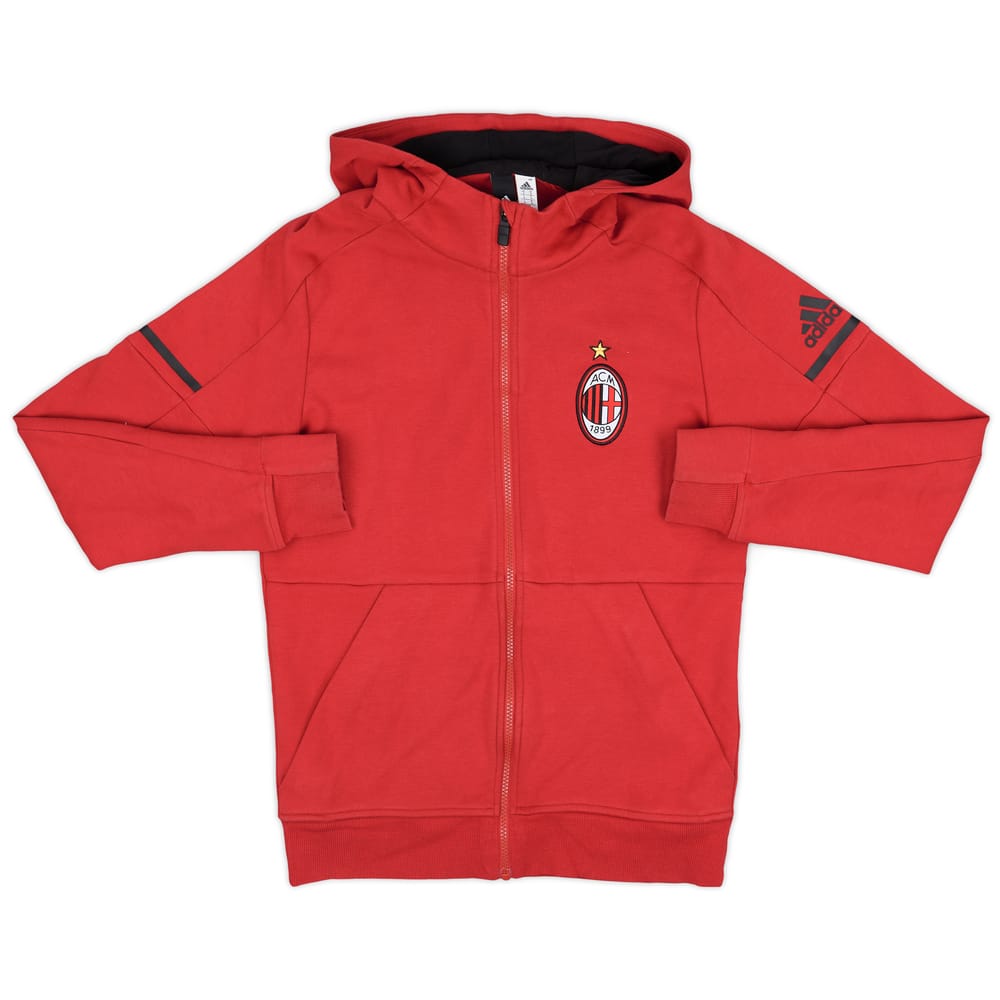 2017-18 AC Milan adidas Hooded Top - 8/10 - (L)