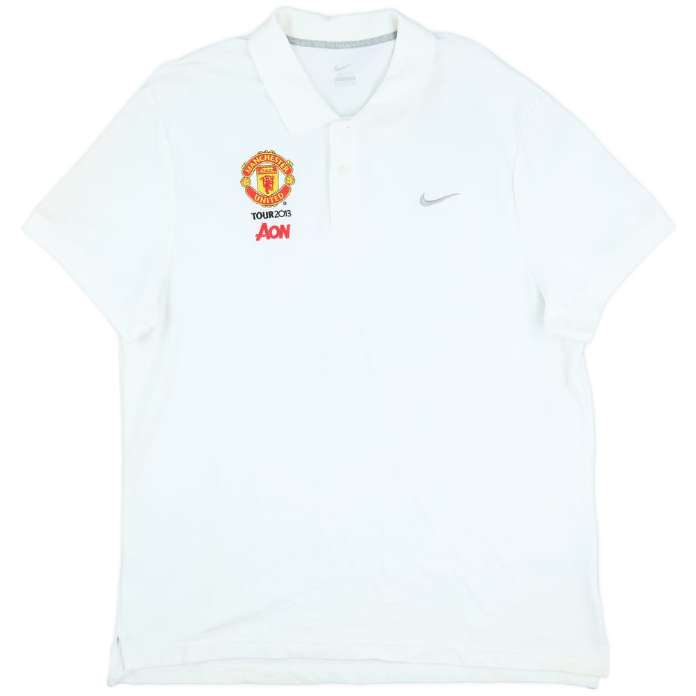 2013-14 Manchester United 'Tour 2013' Nike Polo Shirt - 9/10 - (XXL)