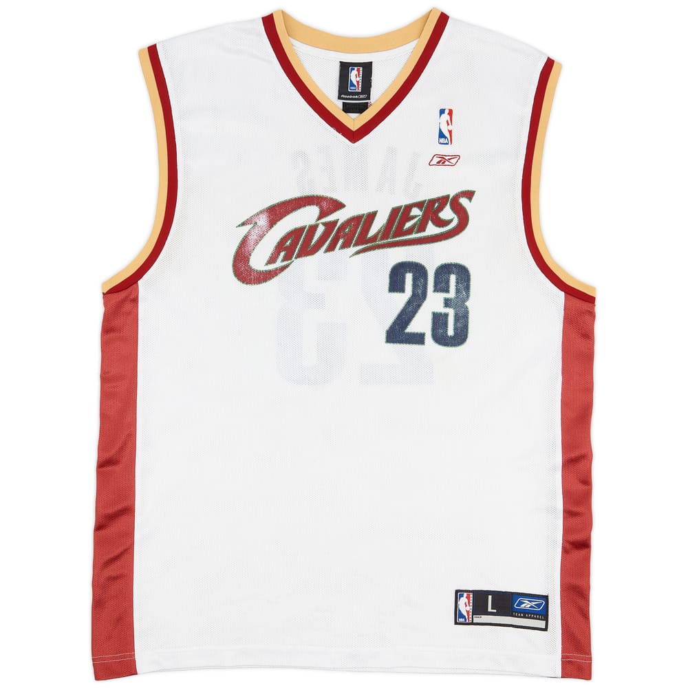2003-06 Cleveland Cavaliers James #23 Reebok Home Jersey - 4/10 - (L)