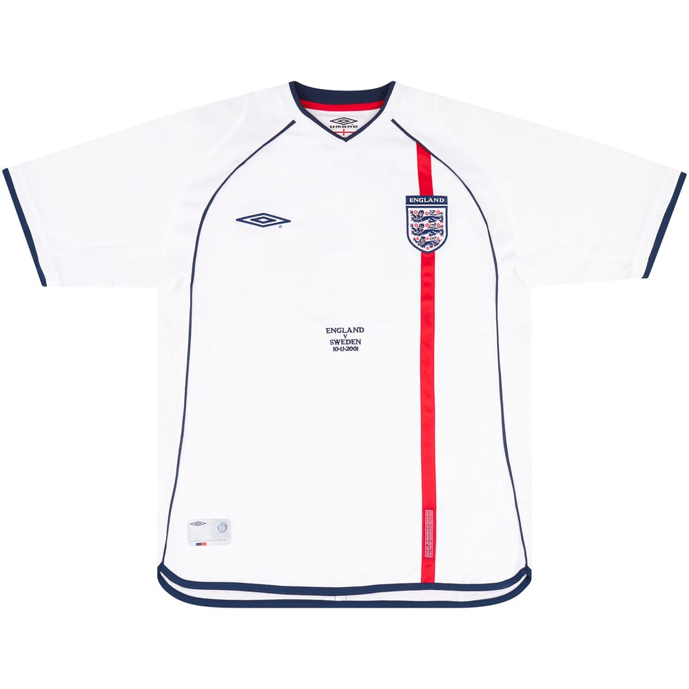 2001 England Match Issue Home Shirt Owen (v Sweden)