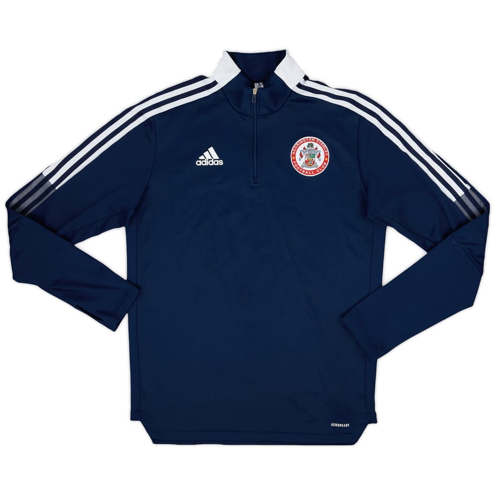 2021-22 Accrington Stanley adidas 1/4 Zip Drill Top - 8/10 - (L)