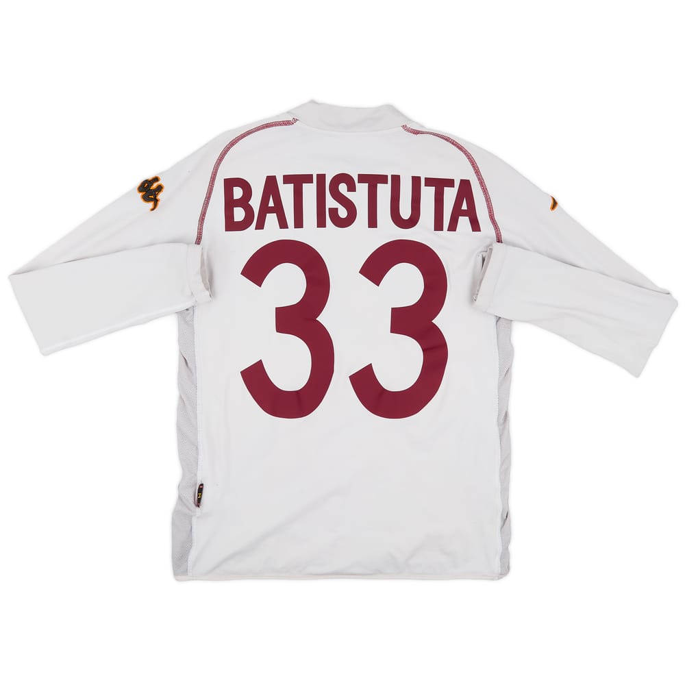 2002-03 Roma Away L/S Shirt Batistuta #33 - 5/10 - (M)