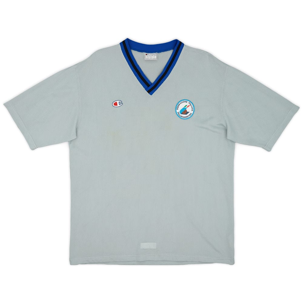 1990s Italy Champion Basketball Training Shirt - 9/10 - (L)