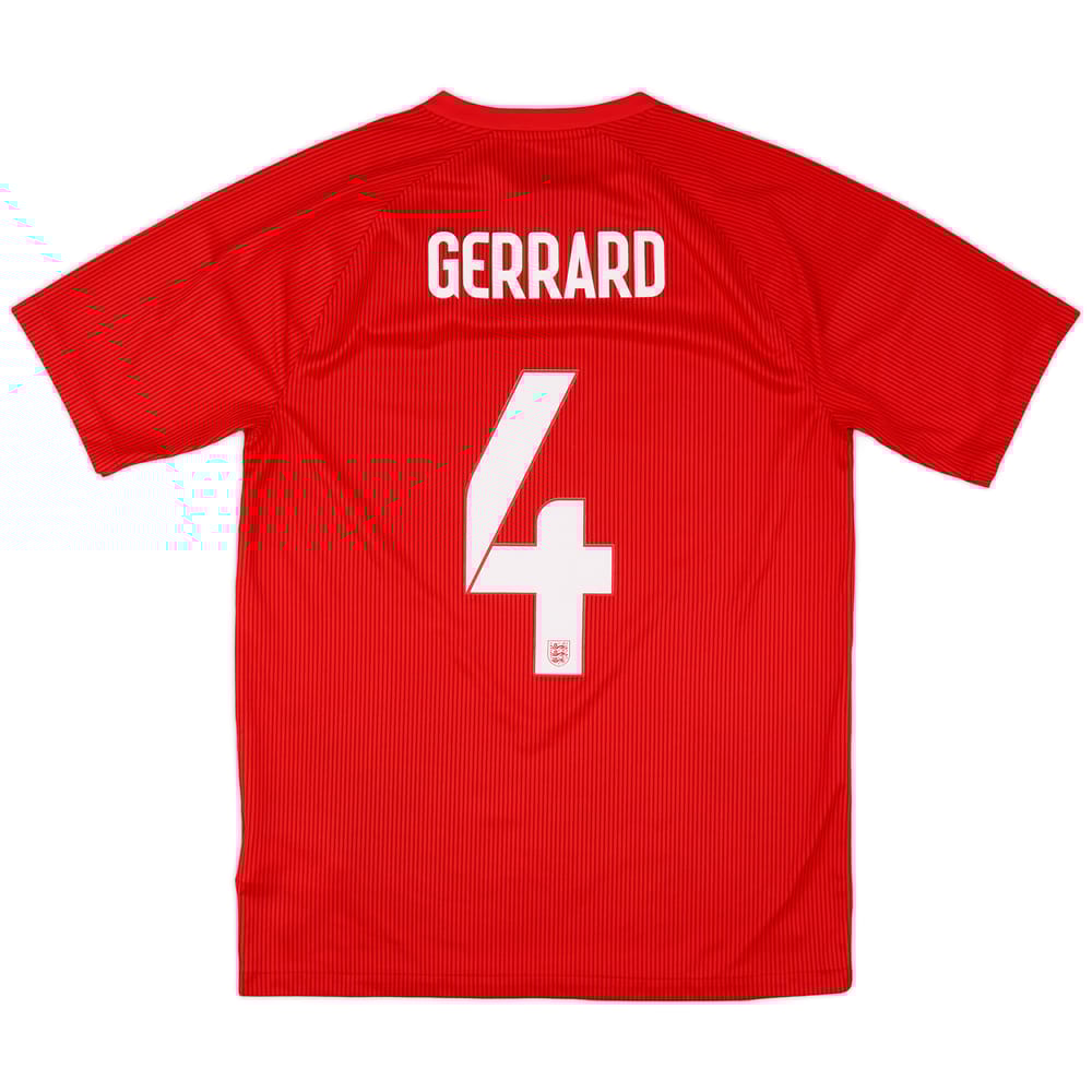 2014-15 England Away Shirt Gerrard #4 - 9/10 - (M)