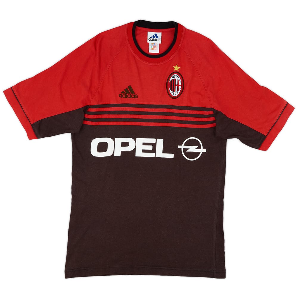 1998-00 AC Milan adidas Cotton Tee - 6/10 - (S)