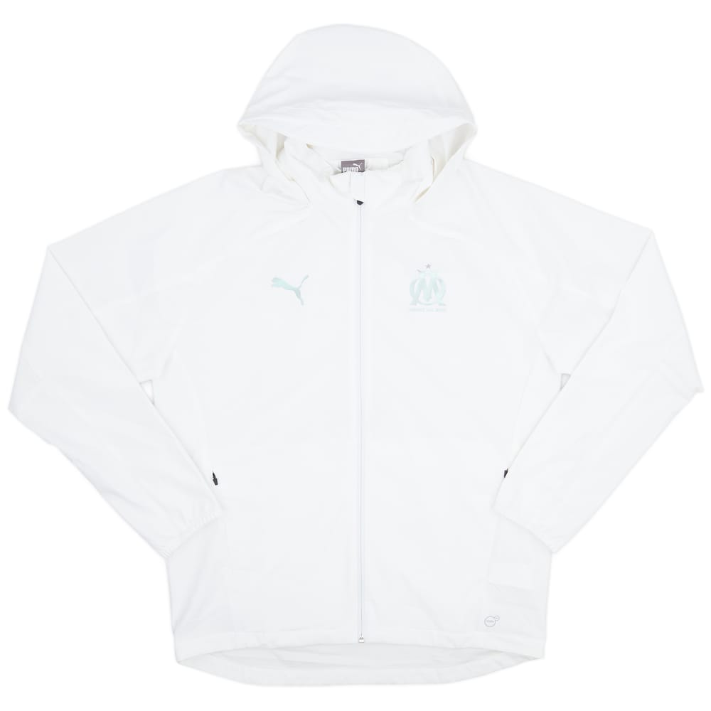 2017-18 Olympique Marseille Hooded Rain Jacket - 7/10 - (L)