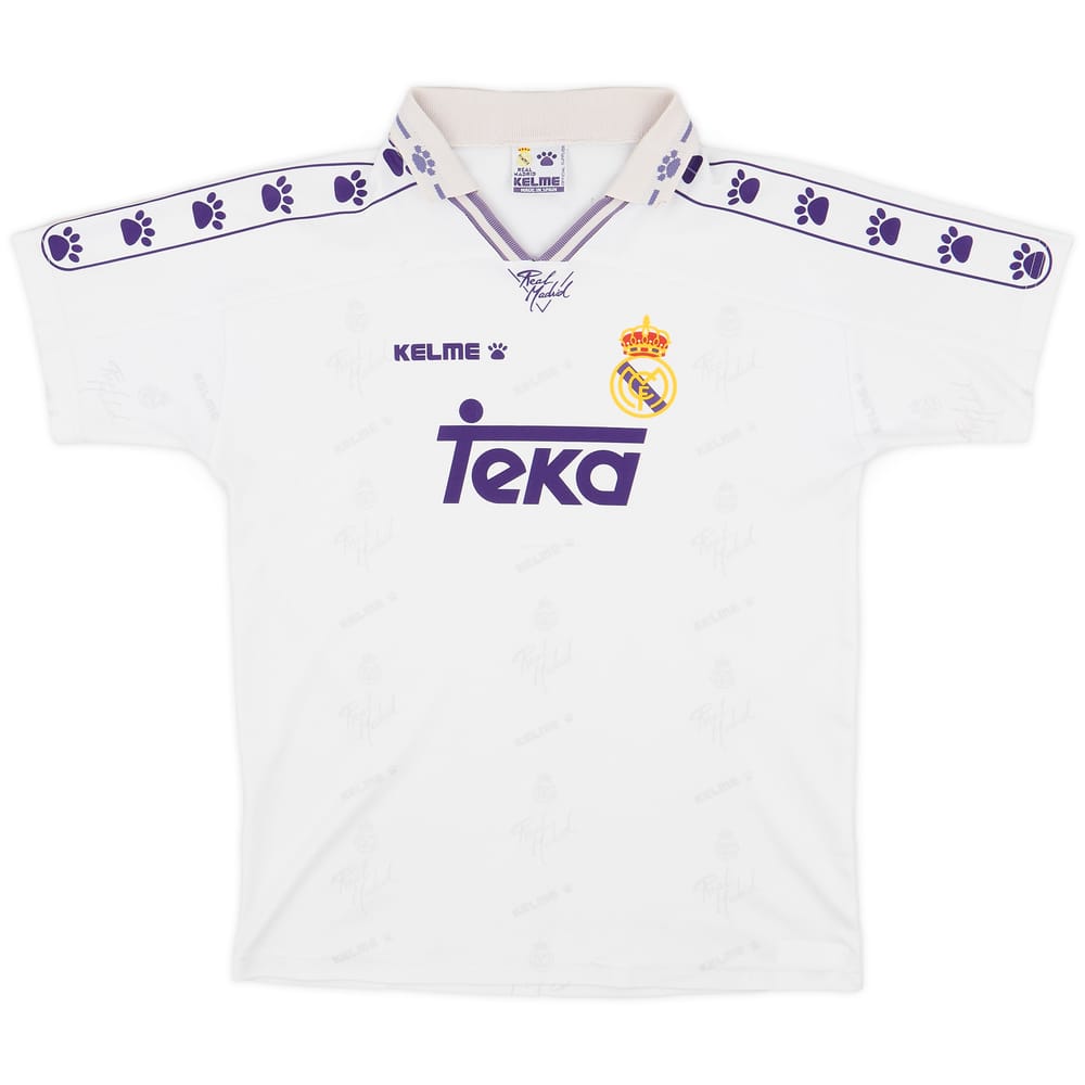 1996-97 Real Madrid Home Shirt - 5/10 - (XL.Boys)