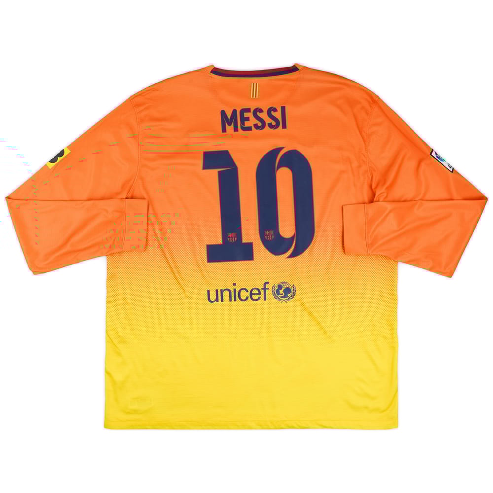 2012-13 Barcelona Away L/S Shirt Messi #10 - 7/10 - (XXL)