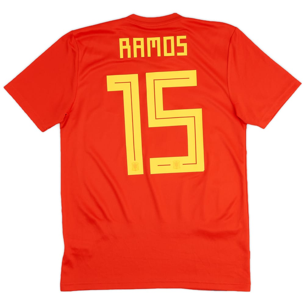 2018-19 Spain Home Shirt Ramos #15 - 8/10 - (S)