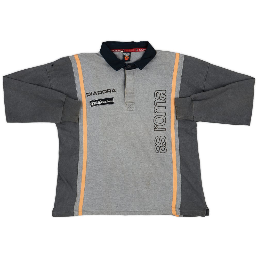 1999-00 Roma Diadora Training L/S Shirt - 7/10 - (XL)