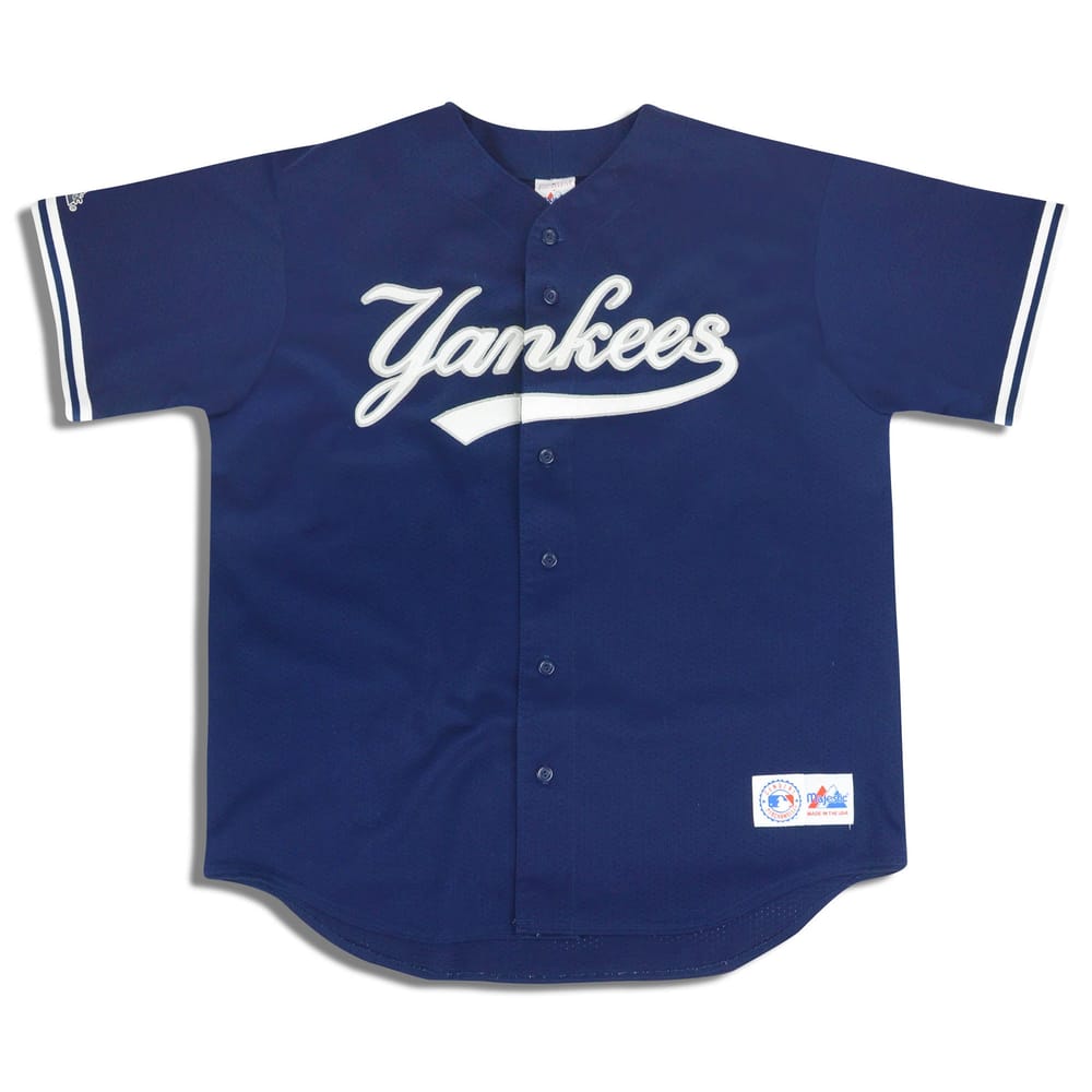 1990s New York Yankees Jeter #2 Majestic Jersey (Alternate) XXL