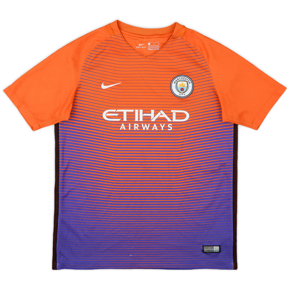 2016-17 Manchester City Third Shirt - 5/10 - (XL.Boys)