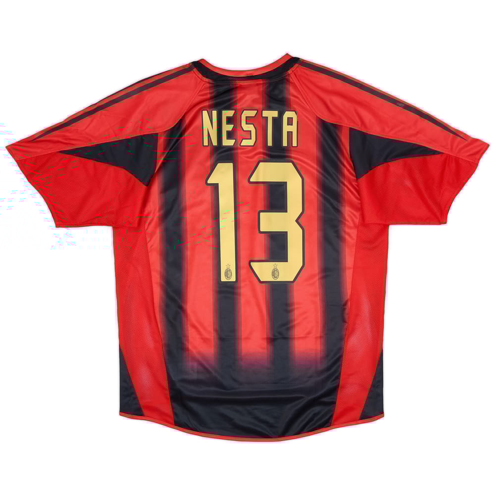 2004-05 AC Milan Home Shirt Nesta #13 (M)