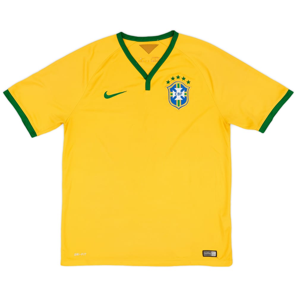 2014-15 Brazil Home Shirt - 6/10 - (L)