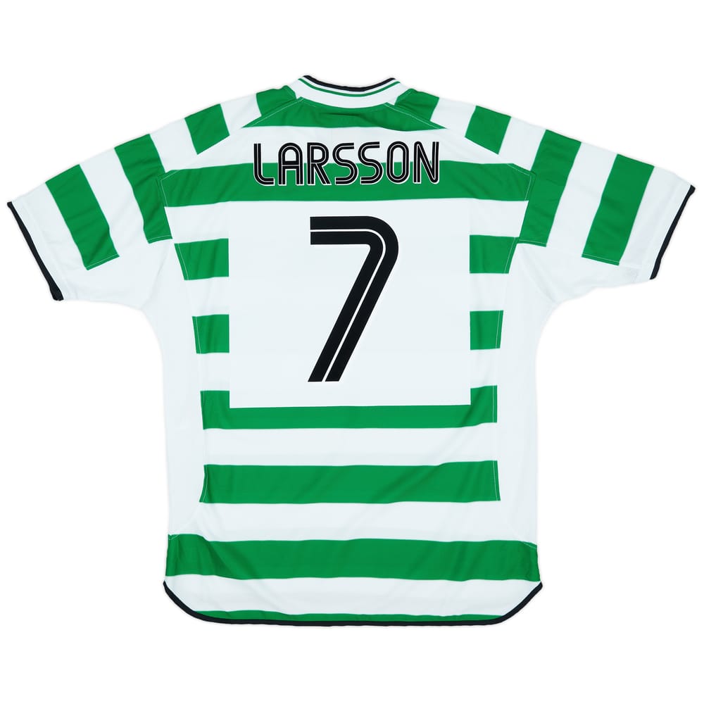 2001-03 Celtic Home Shirt Larsson #7 - 9/10 - (XL)