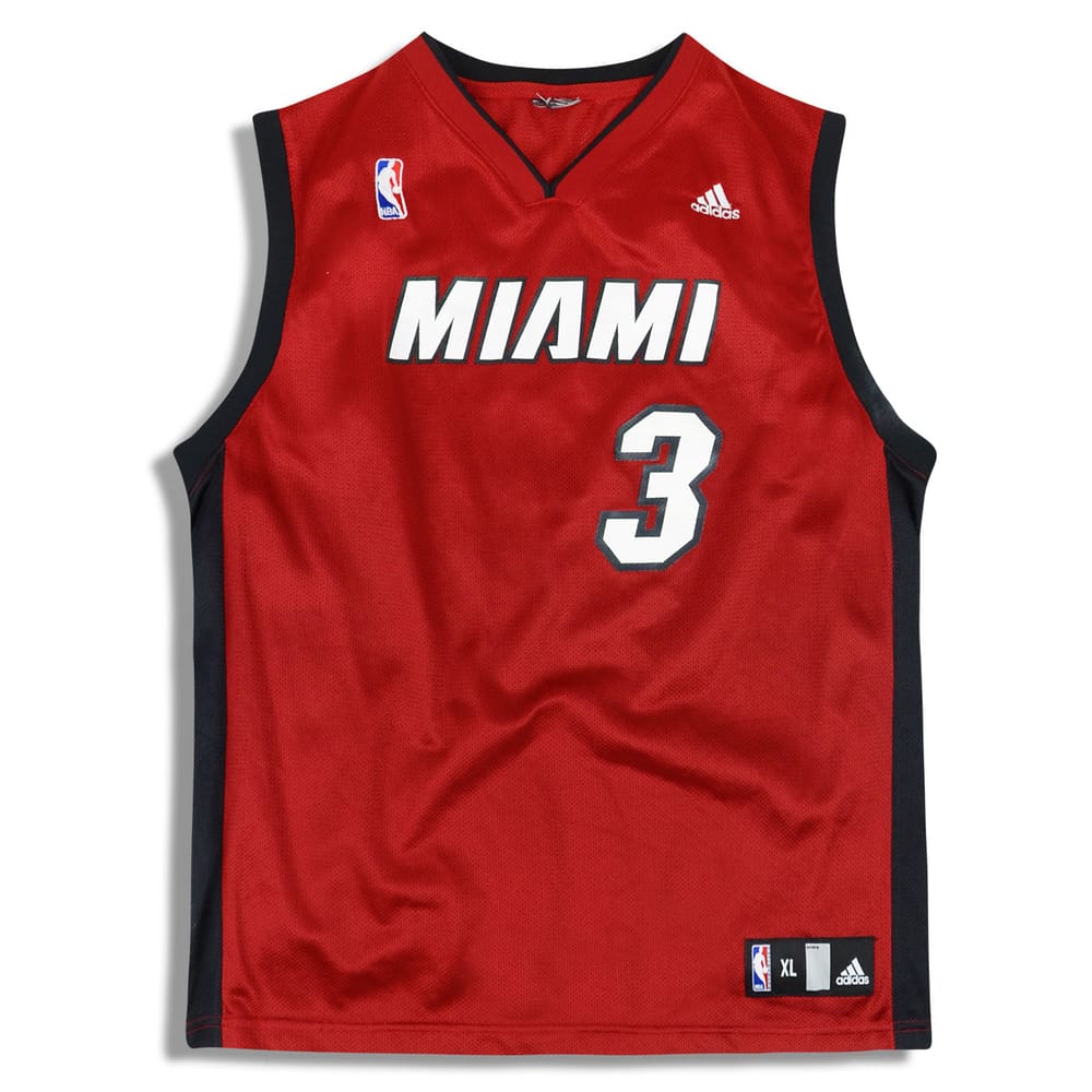 2006-08 Miami Heat Wade #3 adidas Jersey (Alternate) Y