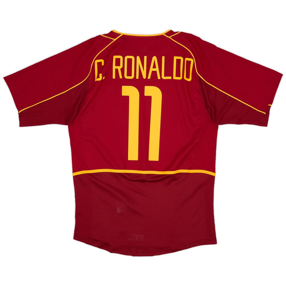 2002-04 Portugal Home Shirt C.Ronaldo #11 - 9/10 - (S)