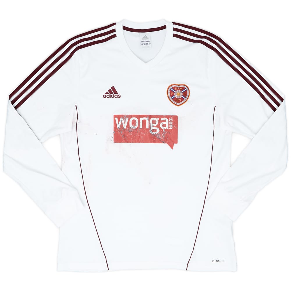 2012-13 Hearts Away L/S Shirt - 3/10 - (L)