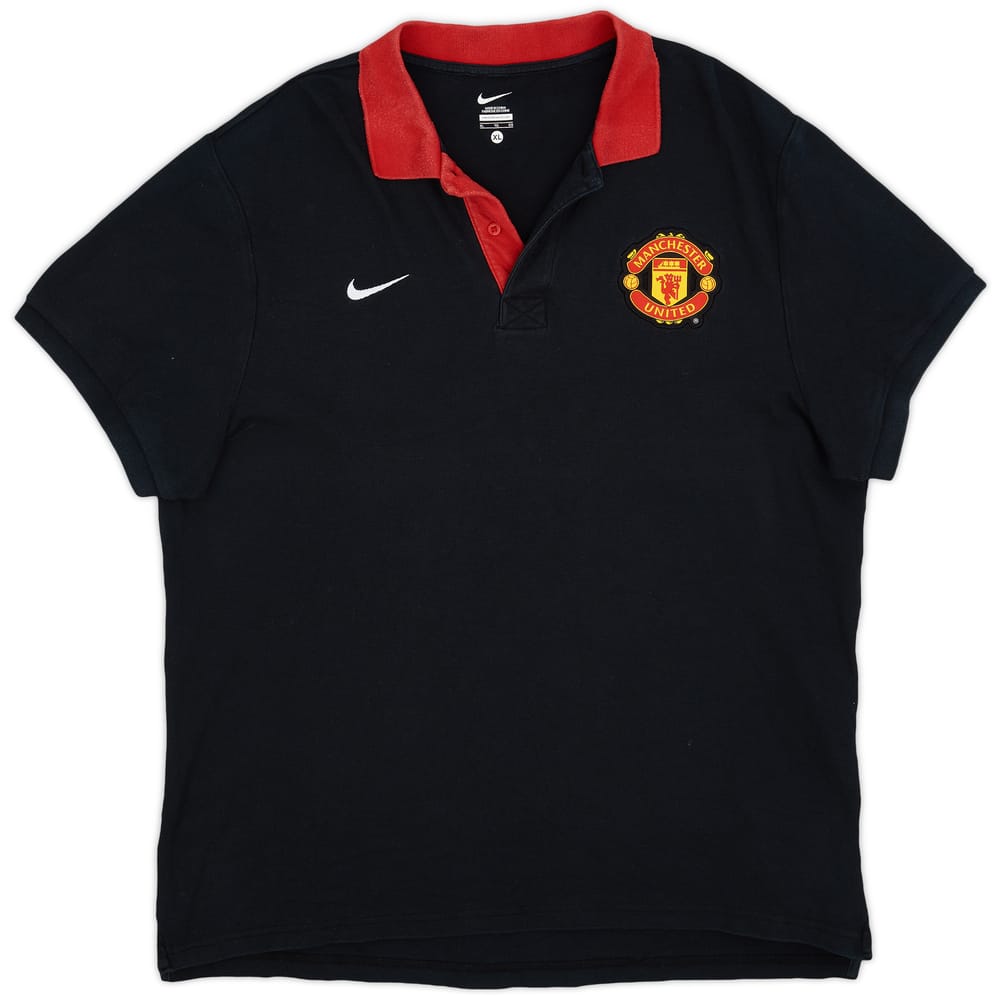 2013-14 Manchester United Nike Polo Shirt - 9/10 - (XL)