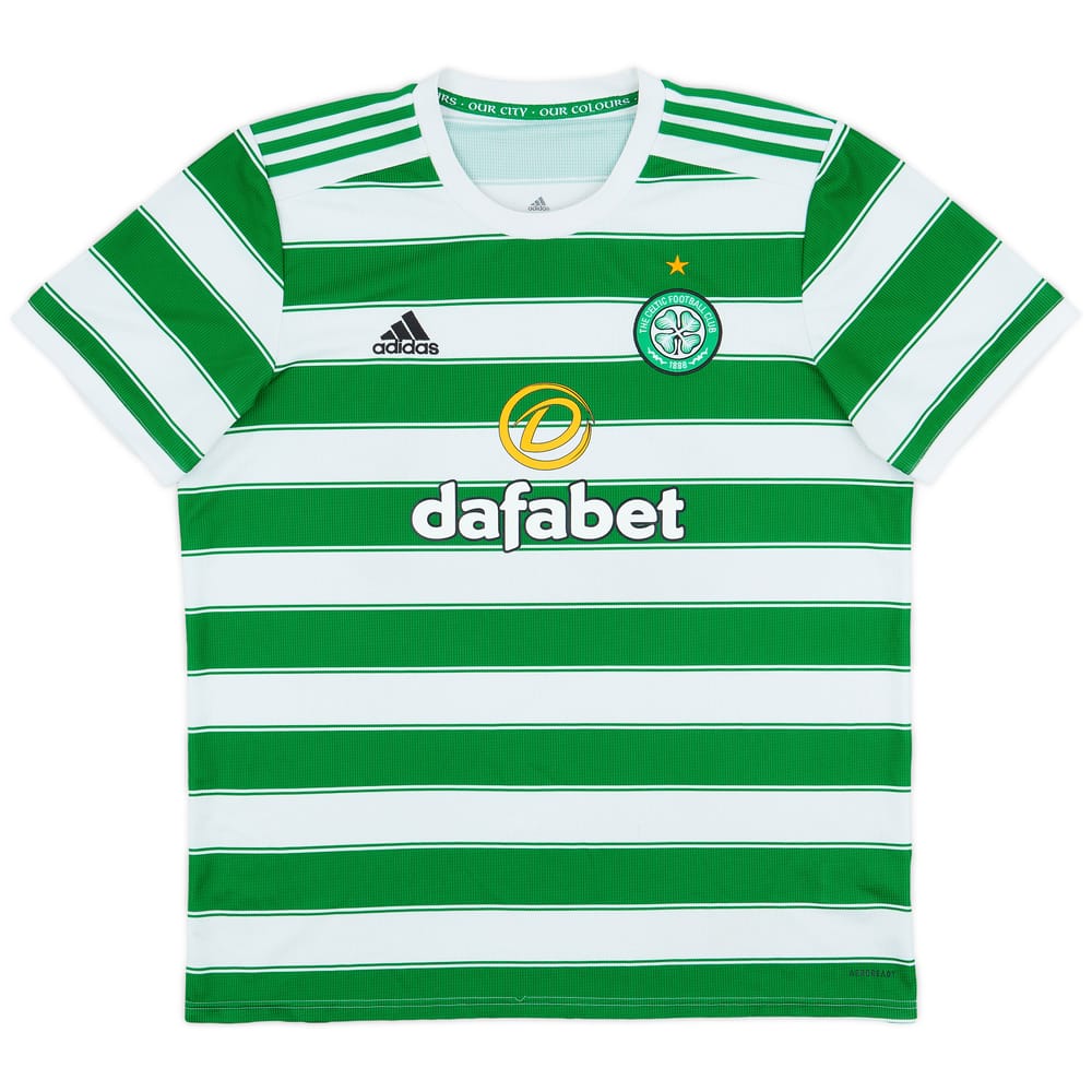 2021-22 Celtic Home Shirt - 8/10 - (XL)