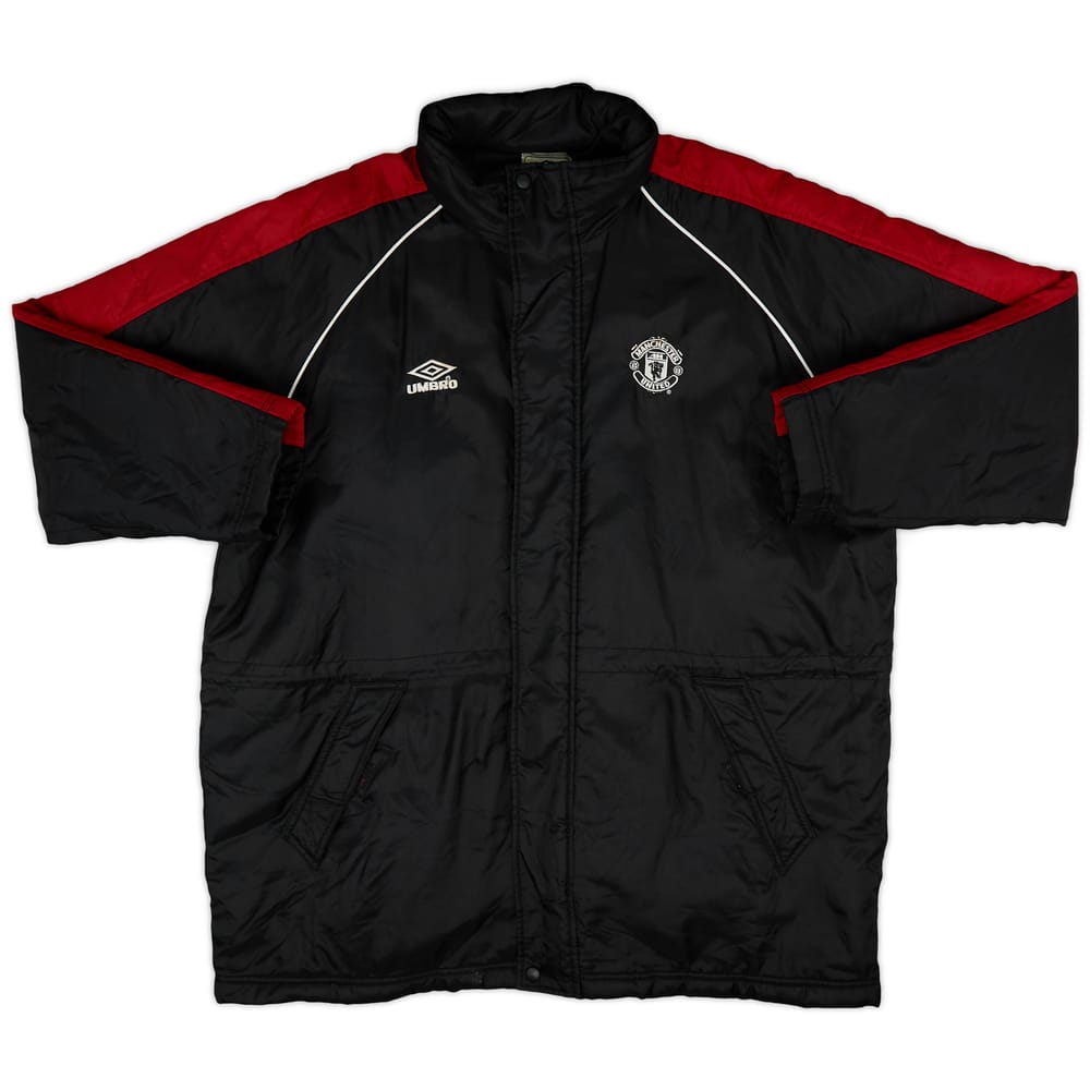 2000-01 Manchester United Umbro Padded Bench Coat - 9/10 - (XXL)