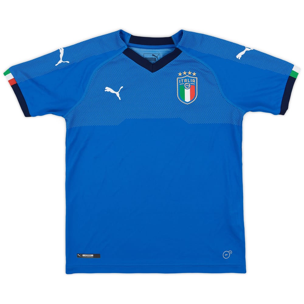 2018-19 Italy Home Shirt - 9/10 - (M.Boys)
