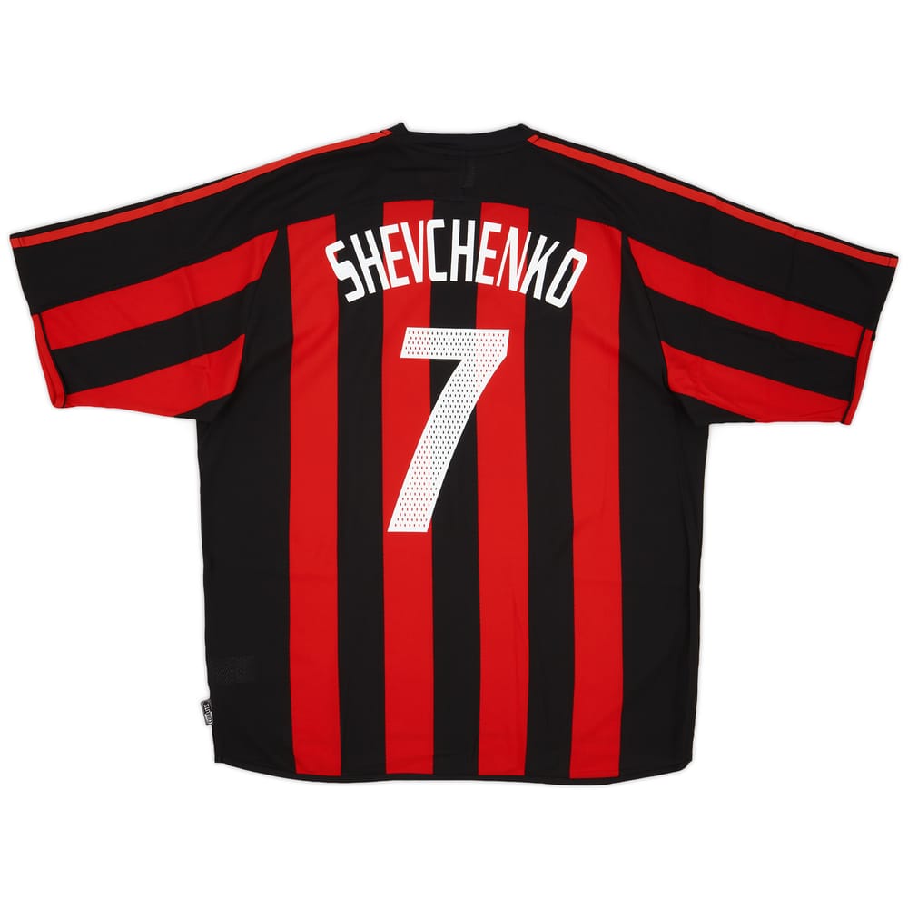 2003-04 AC Milan Home Shirt Shevchenko #7 (XL)
