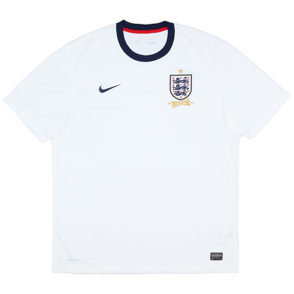 2013 England 150th Anniversary Home Shirt - 9/10 - (XL)