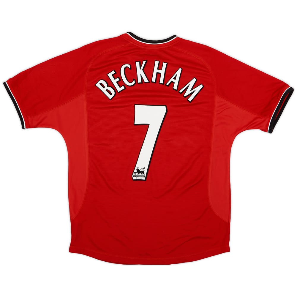 2000-02 Manchester United Home Shirt Beckham #7 - 6/10 - (M)