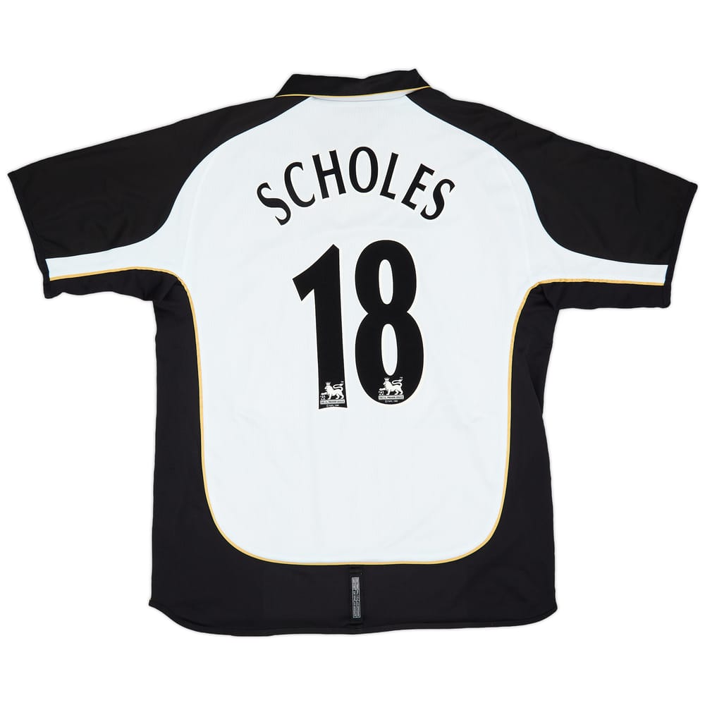 2001-02 Manchester United Centenary Away/Third Shirt Scholes #18 - 7/10 - (XL)